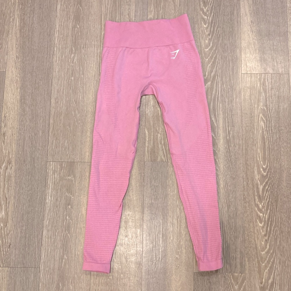 LIKE NEW GYMSHARK PINK LEGGINGS - Size XS